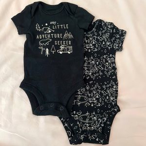 2 New Carter’s Little Adventure Onesies
